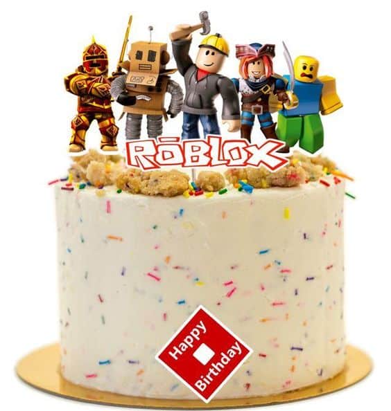 Roblox Cake Topper -  in 2023  Roblox cake, Lego friends cake