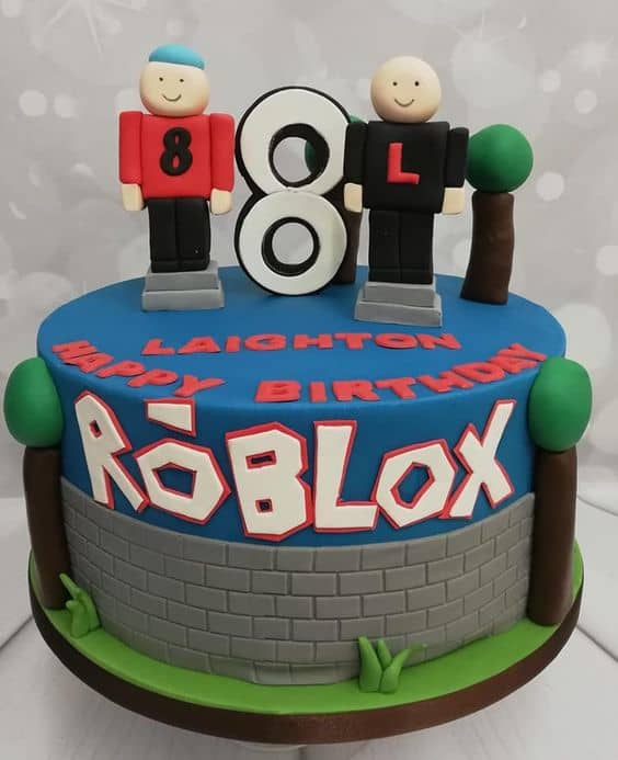 Blue Roblox Cake  Delicious and Fun Cake for Gaming Fans