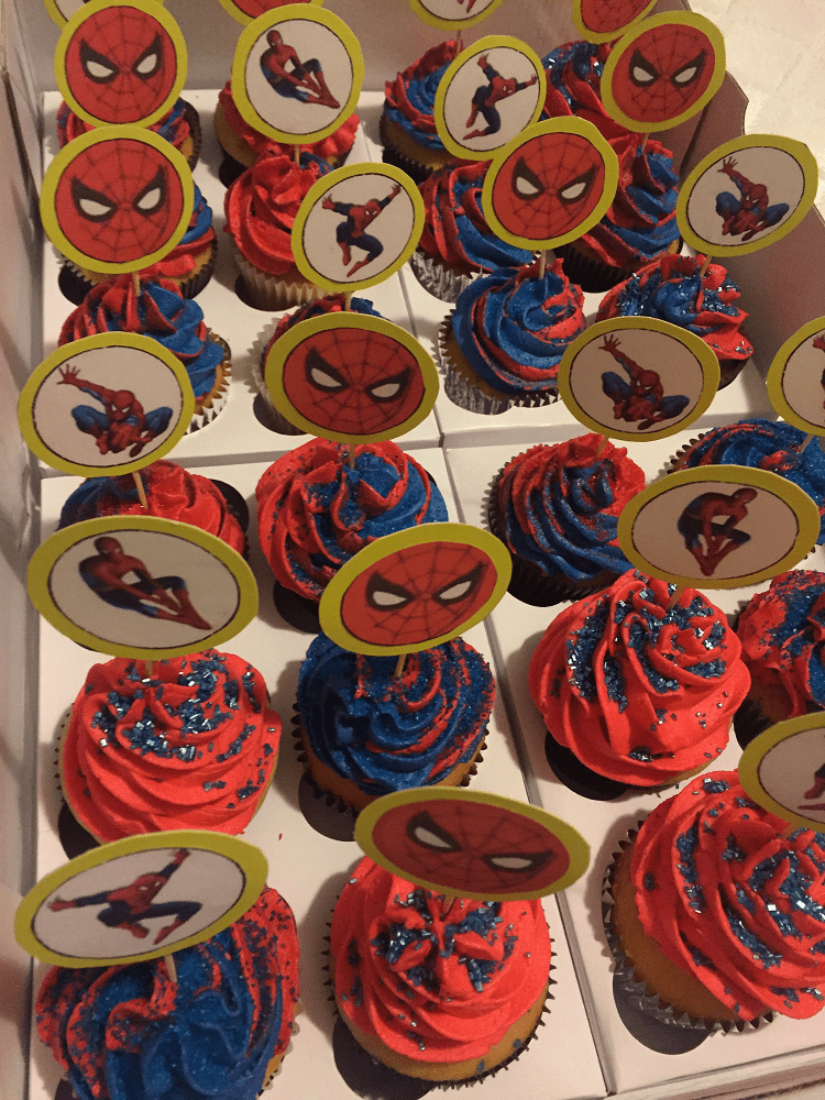 Chrissy Persel Jost Spider-Man Cupcakes