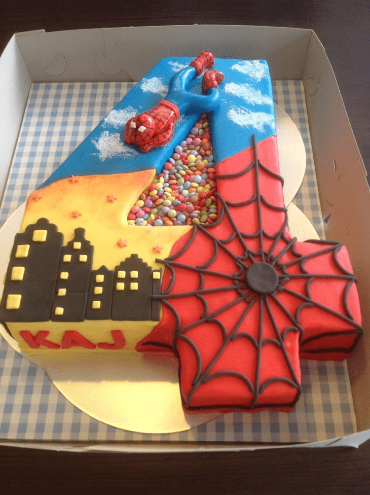 Figen Williams Spider-Man Cake for 4-Year-Olds