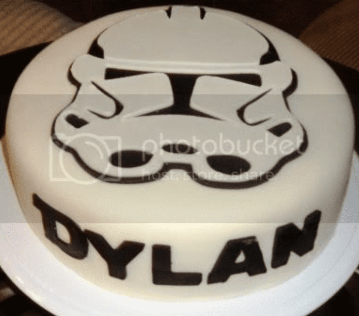 Simple Storm Trooper Cake