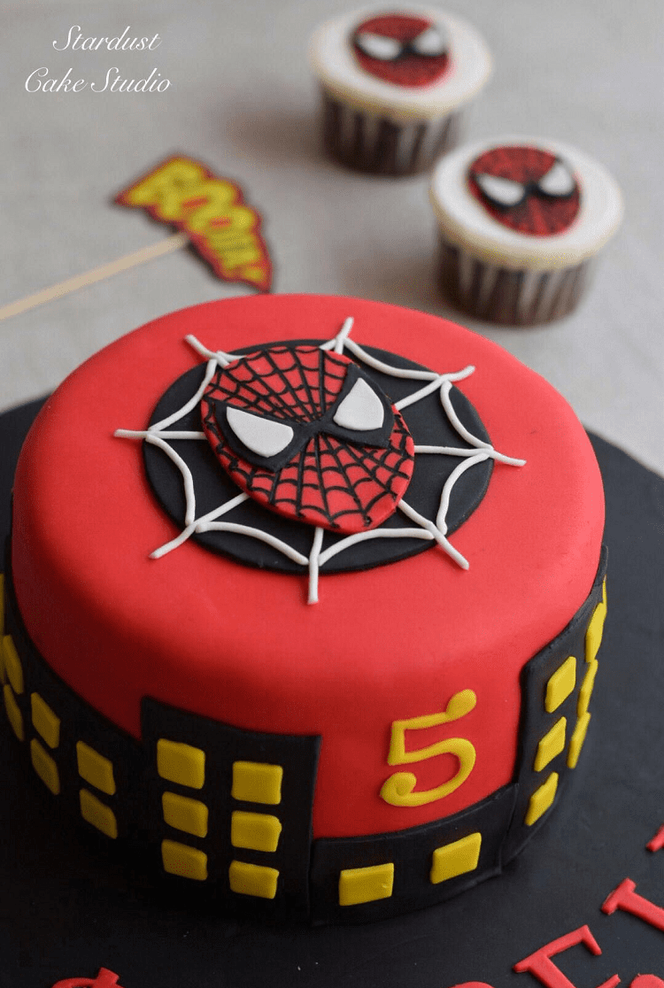 Spider-Man Cake by Stardust Cake Studio