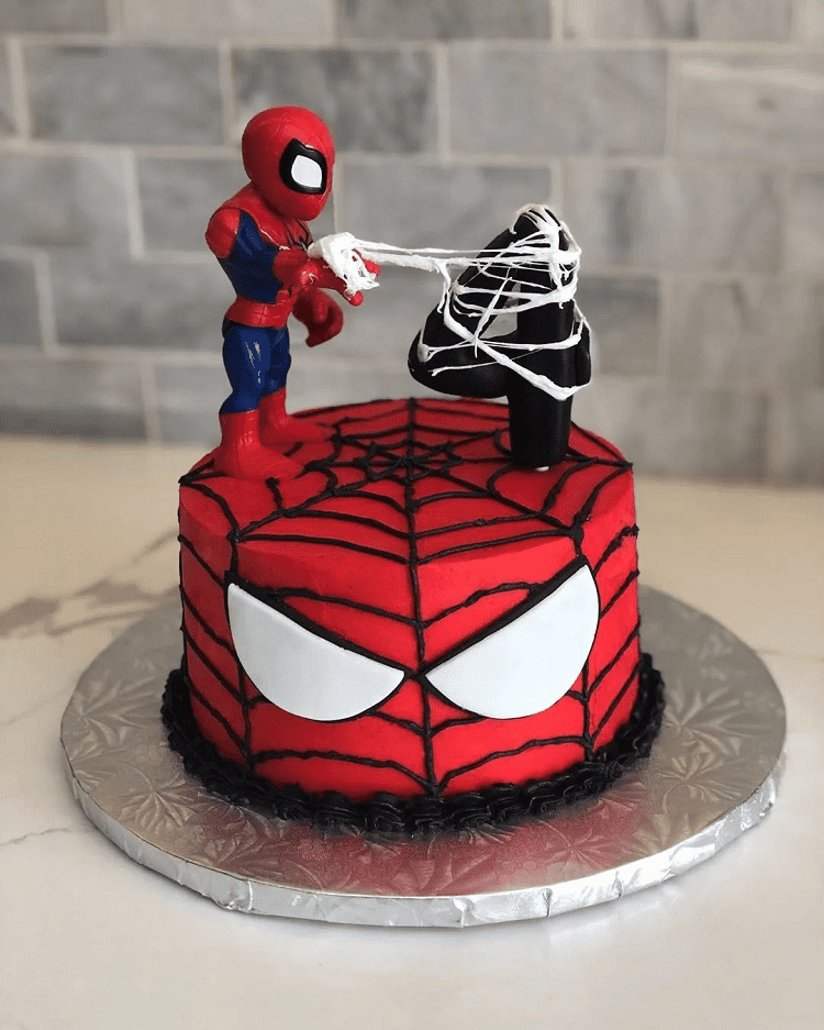 Sticky Web Spider-Man Cake