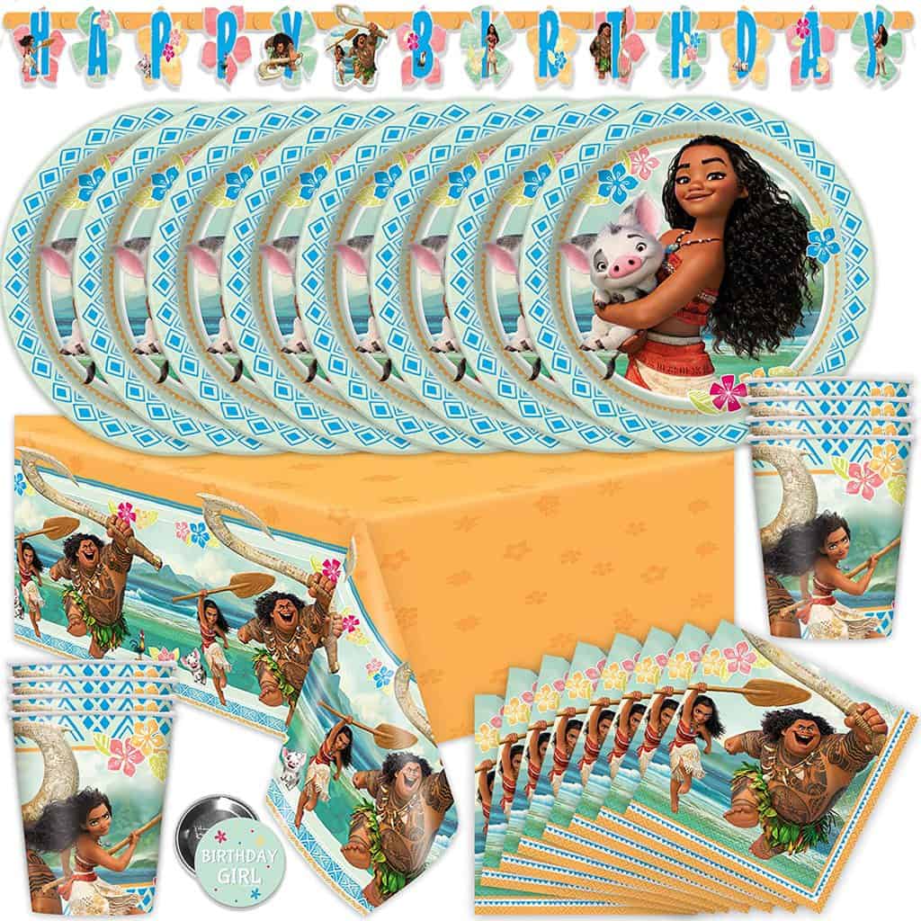 Moana Birthday Party Supplies Set