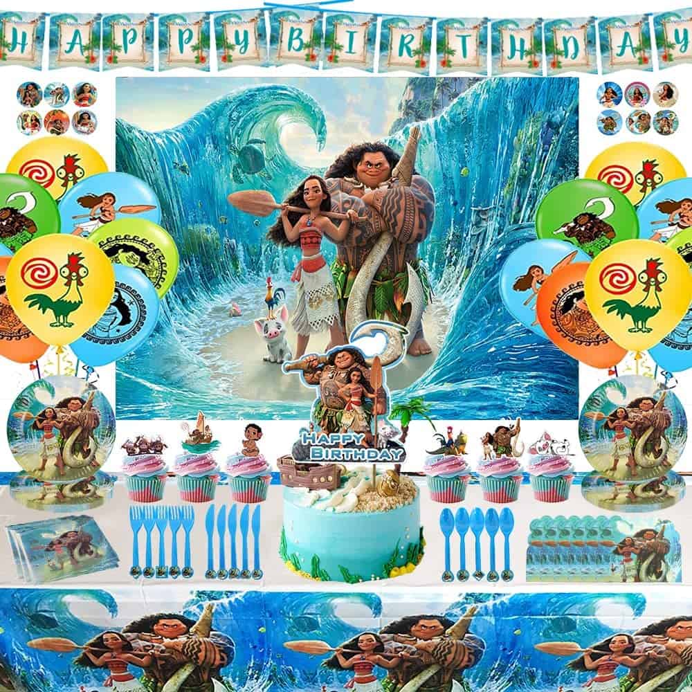 Moana Birthday Party Supplies decorations