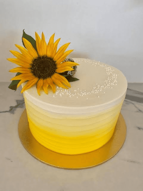 Ombre Sunflower Cake