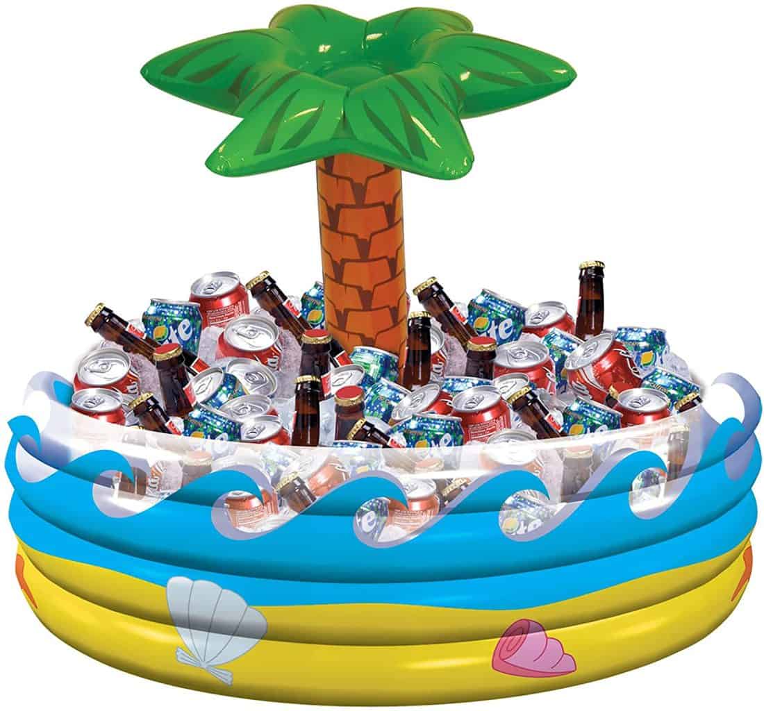 Tropical Palm Tree Inflatable Cooler