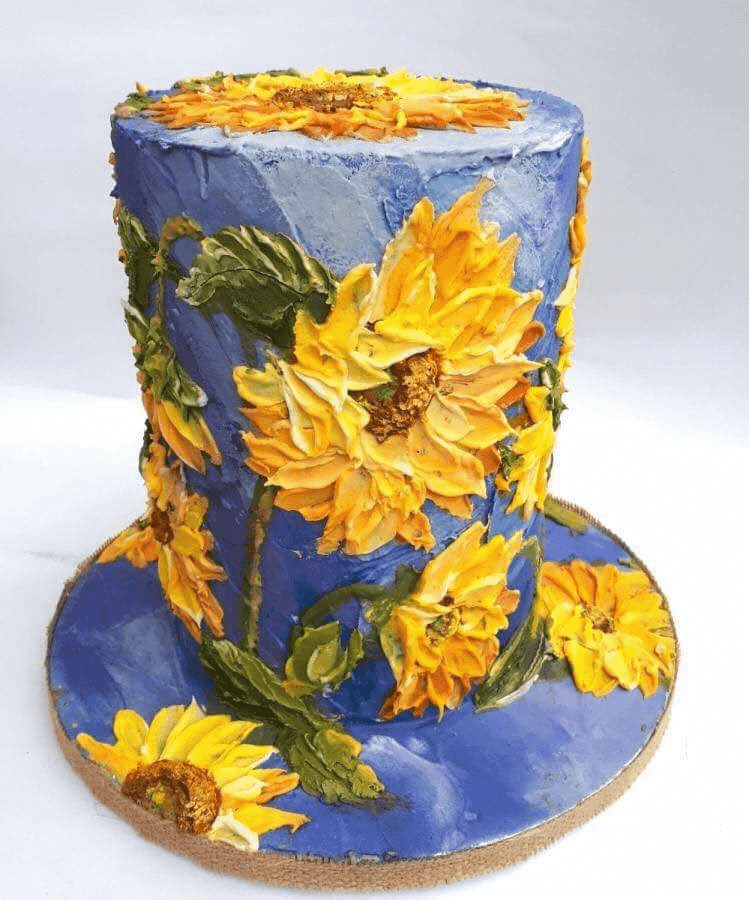 Van Gogh Sunflowers Cake