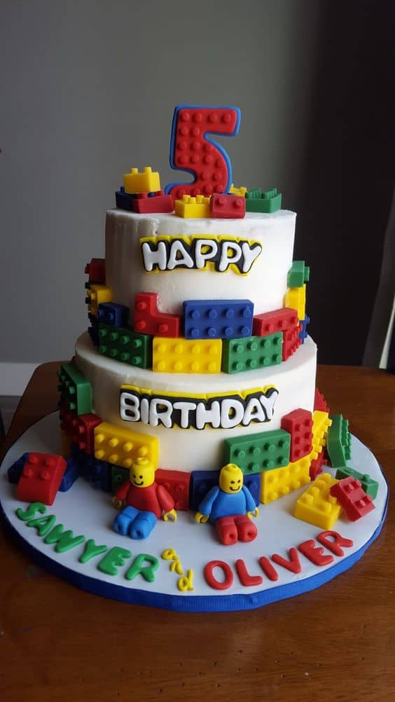 Lego themed cake online design