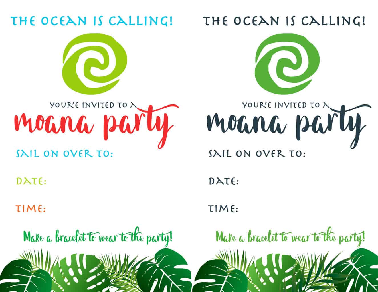 free moana invite