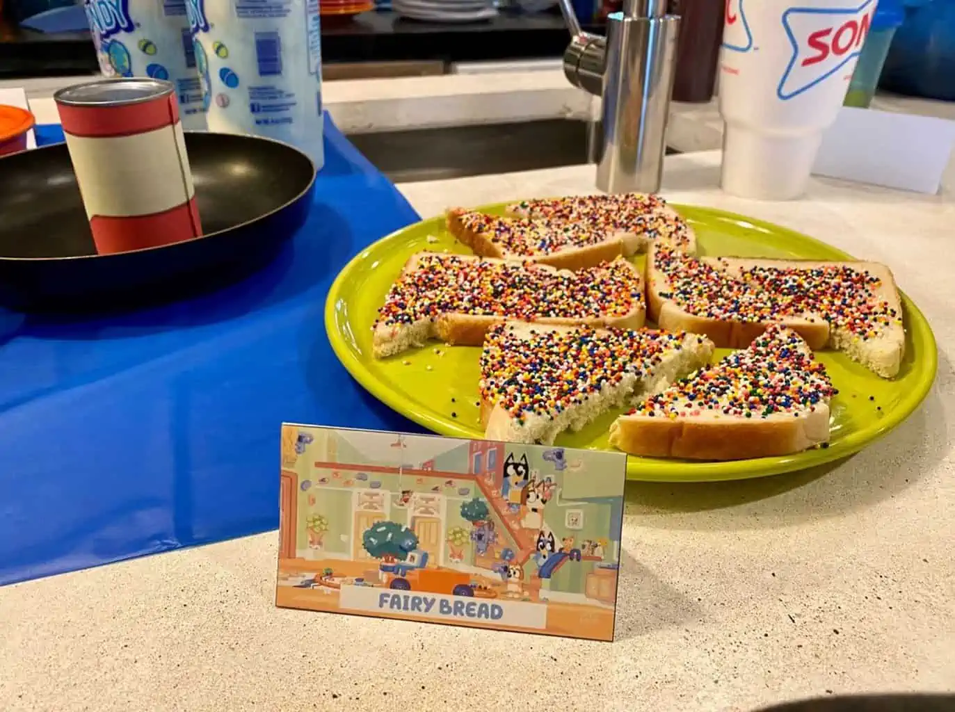 Bluey Birthday Fairy Bread