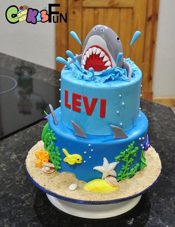 "Bubbles" Shark Cake Idea