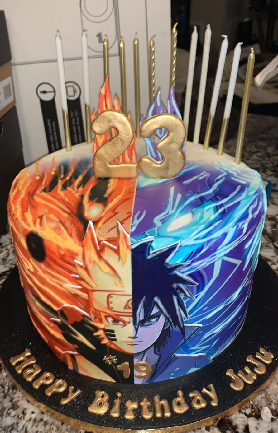 Naruto & Sasuke Cake