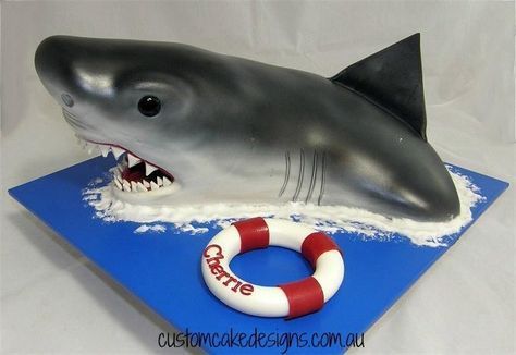 "Painted Beauty" Shark Cake Idea