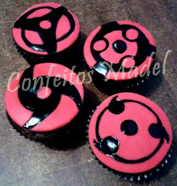 Sharingan Cupcakes