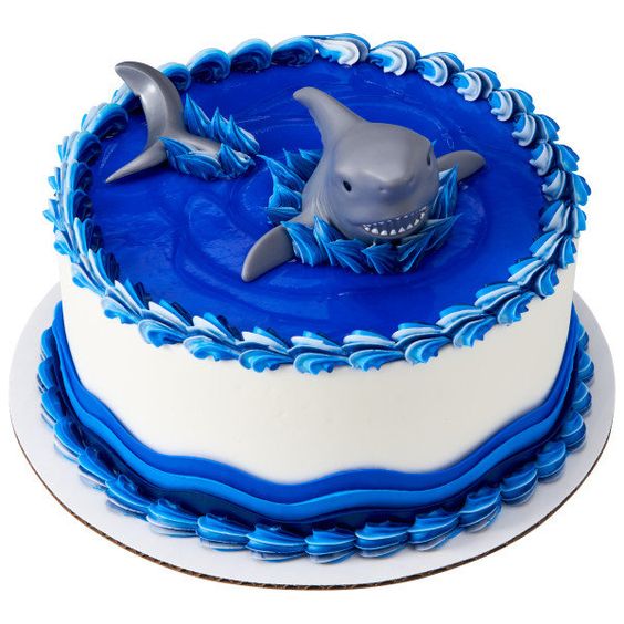 "Surf's Up" Shark Cake Idea