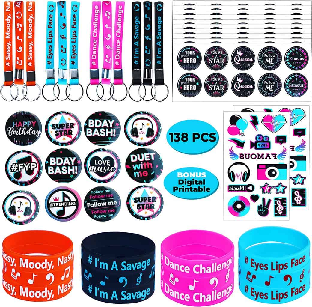 138 Pcs Music party Favors for Kids