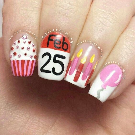 Birthday Nails 