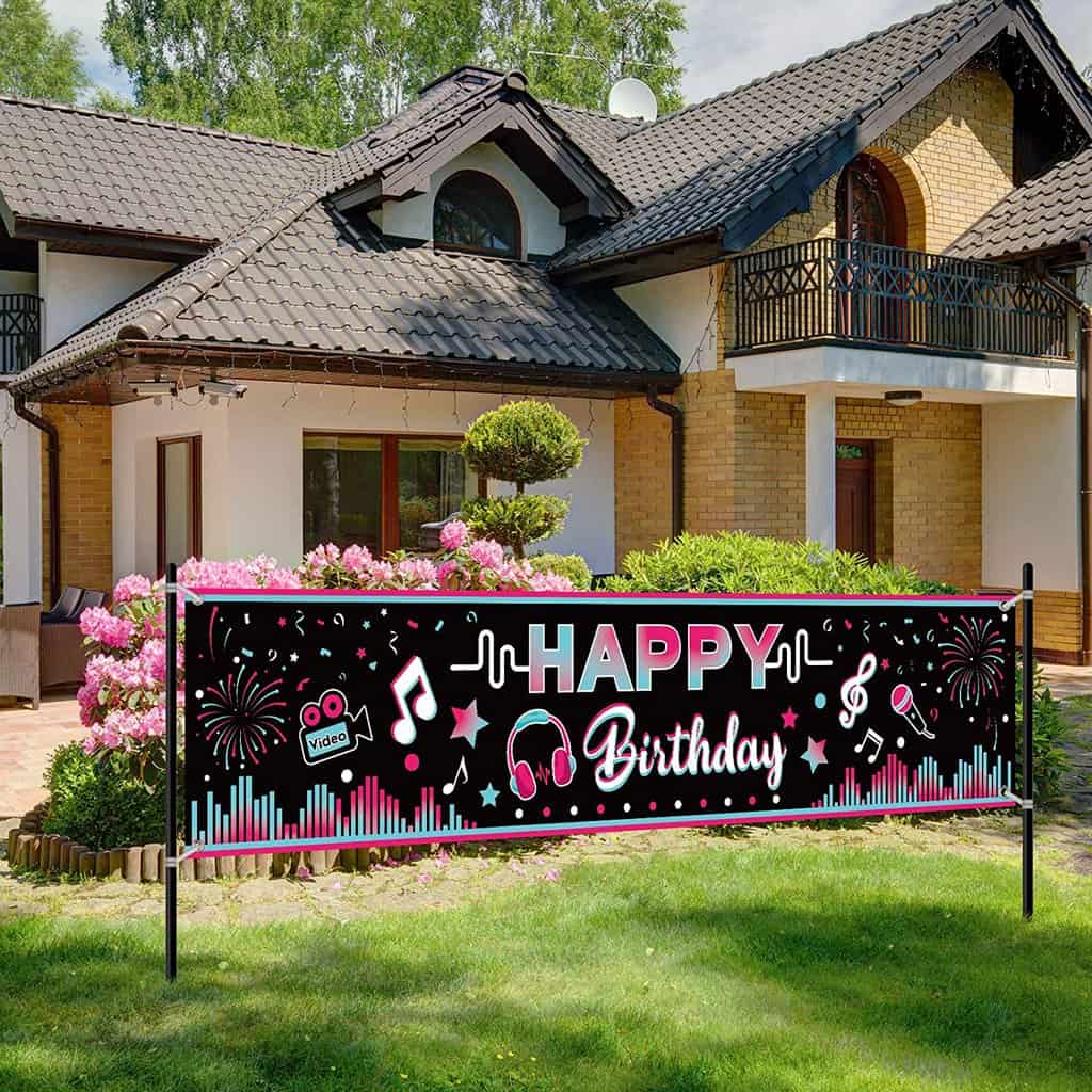 71 x 16 Inch Happy Birthday Banner Decorations