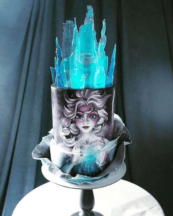 Arty Ice Queen Elsa Cake Idea