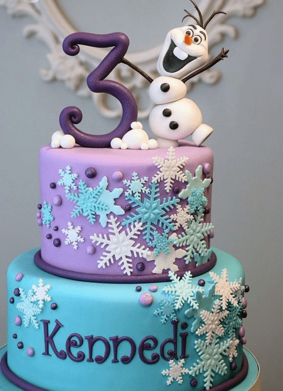 Care-Free Olaf Cake Idea