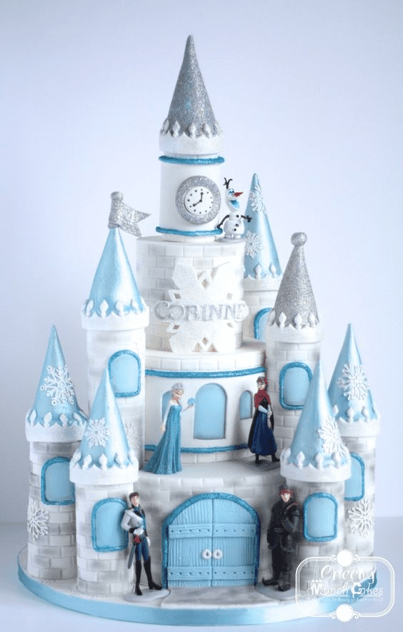 Ice Castle Frozen Cake Idea