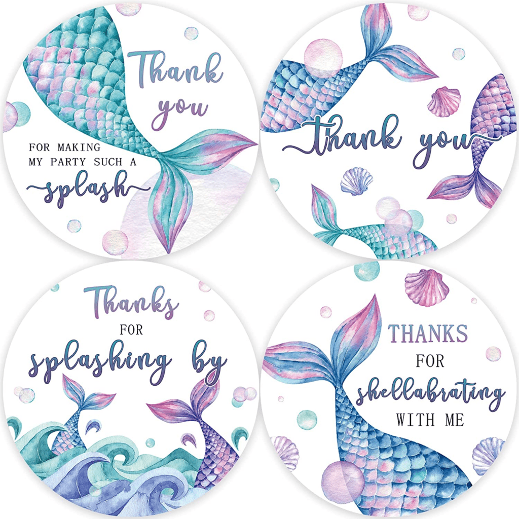 Mermaid Thank-You Notes 