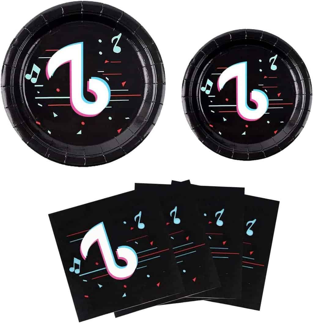 Music Party Plates and Napkins 48Pcs