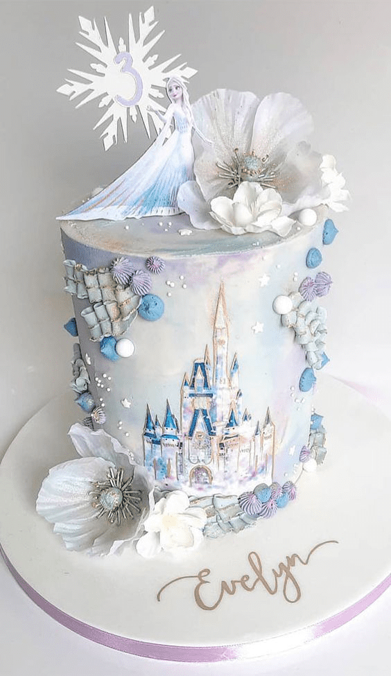 Painted Impressionism Frozen Cake Idea