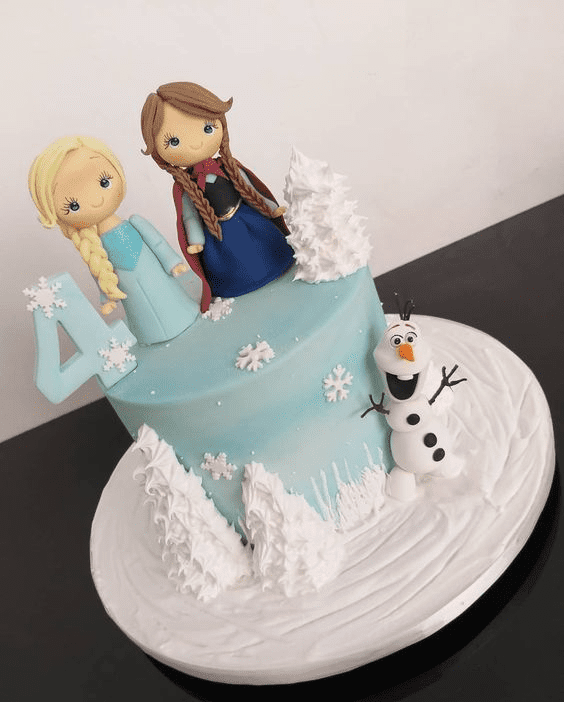 Sisters for Life Elsa and Anna Cake Idea