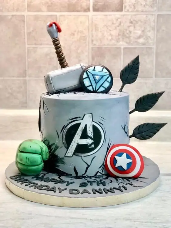 Avengers Assemble! Birthday Cake for Men