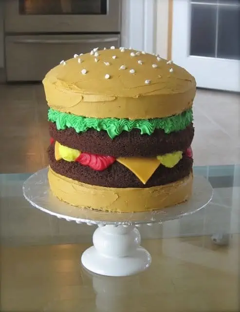 Big Burger Deluxe Birthday Cake