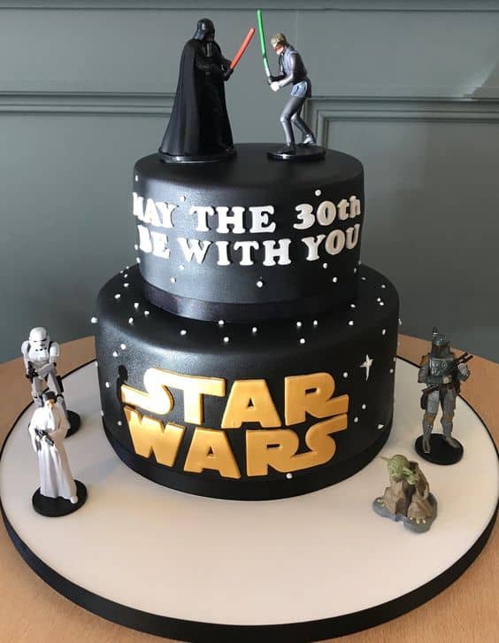 Darth Vader and Luke Skywalker Cake