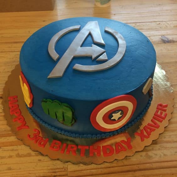 DIY Avengers Birthday Cake