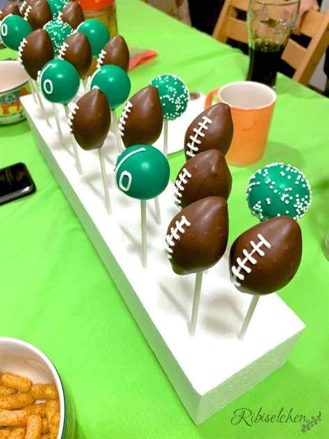 Football Cake Pops