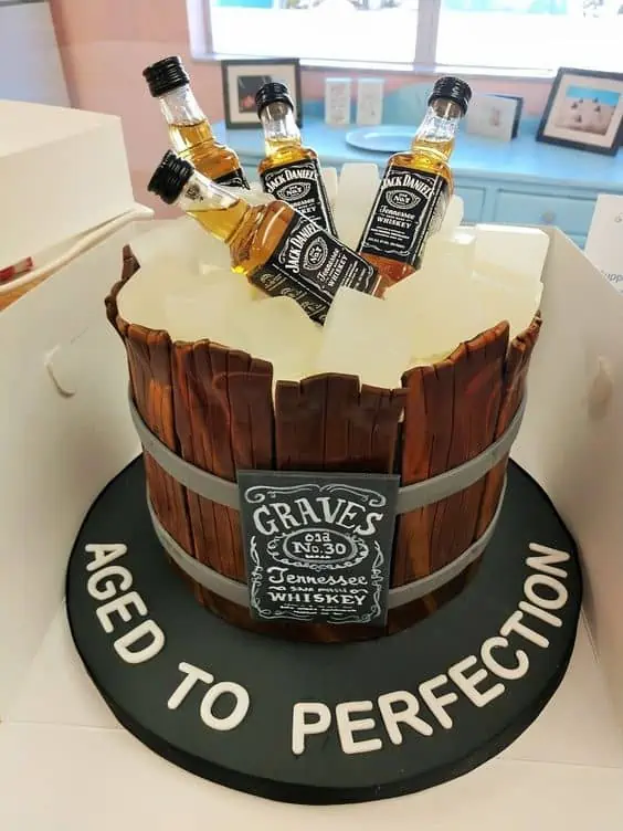 Funny Jack Daniels Birthday Cake