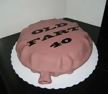 Funny Old Fart Birthday Cake