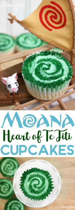 Heart of Te Fiti Cupcakes