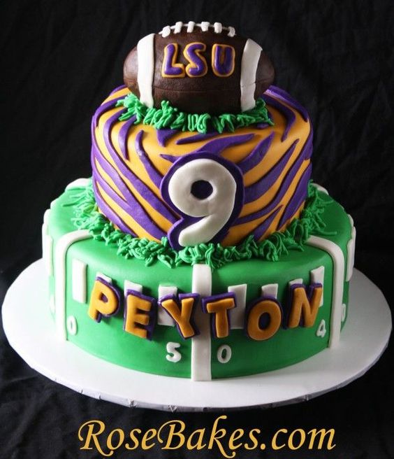 LSU Football Cake