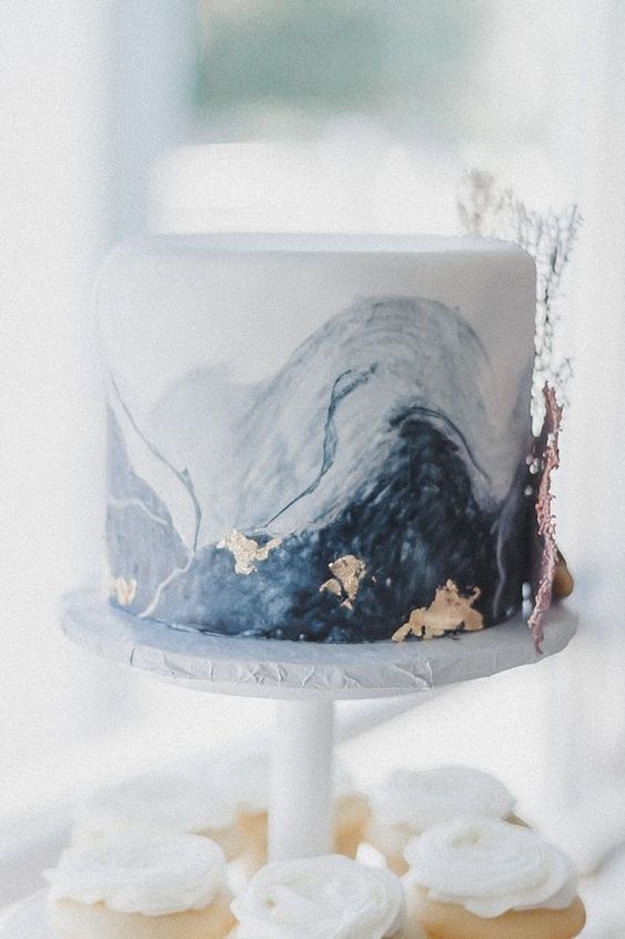 Marble Wedding Cake