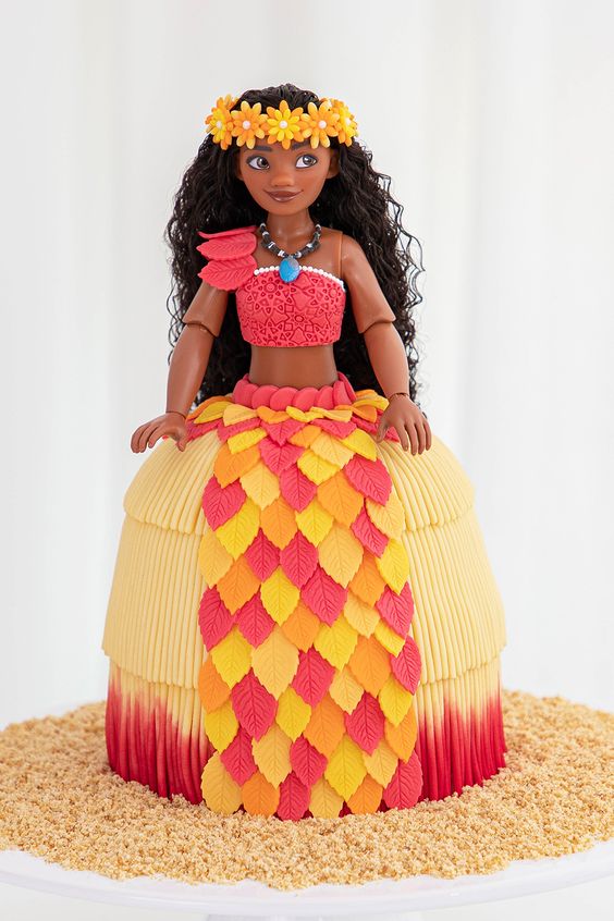 Moana Hula Cake