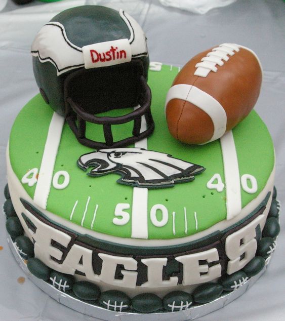 Philadelphia Eagles Football Cake