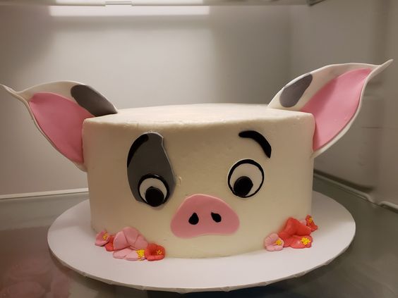 Pua Gender Reveal Cake