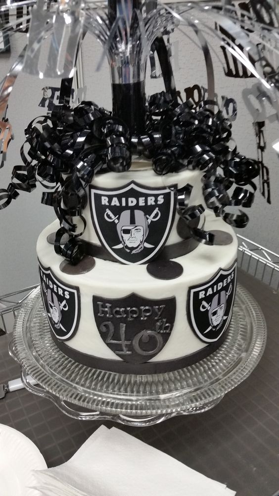 Raiders Football Cake