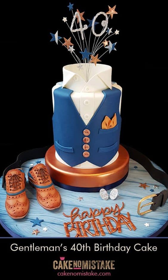 The Most Dapper Birthday Cake