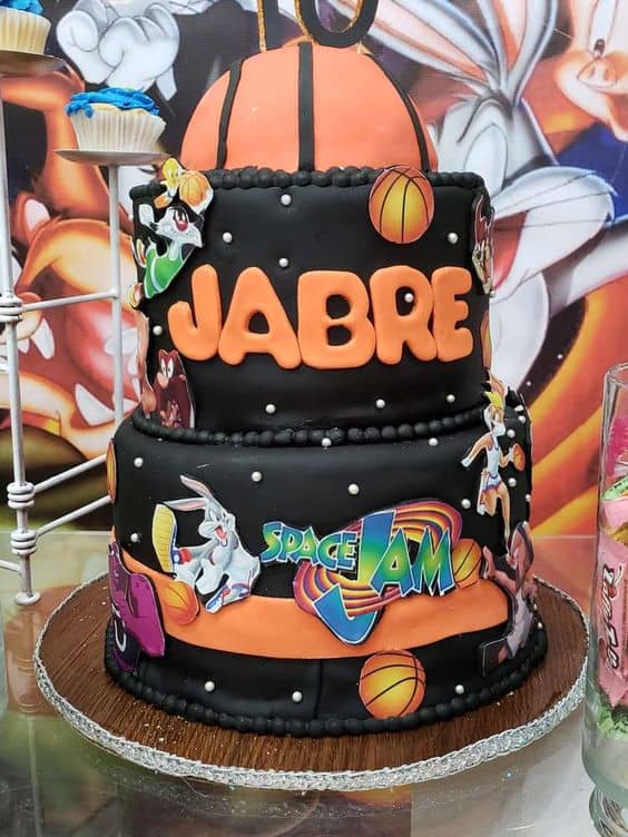 3-Tier Space Jam Cake