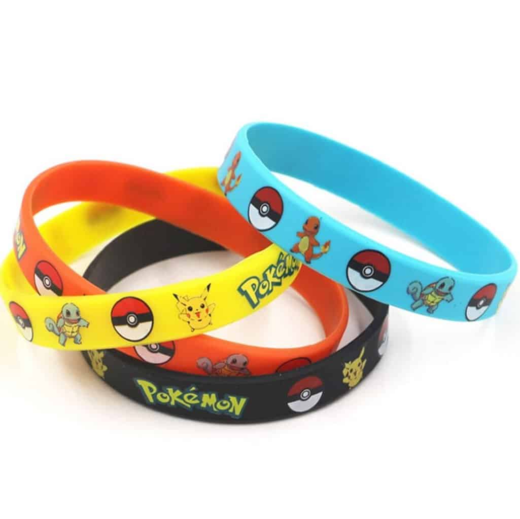 36Pc Anime Cartoon Pokémon Silicone Bracelet Set