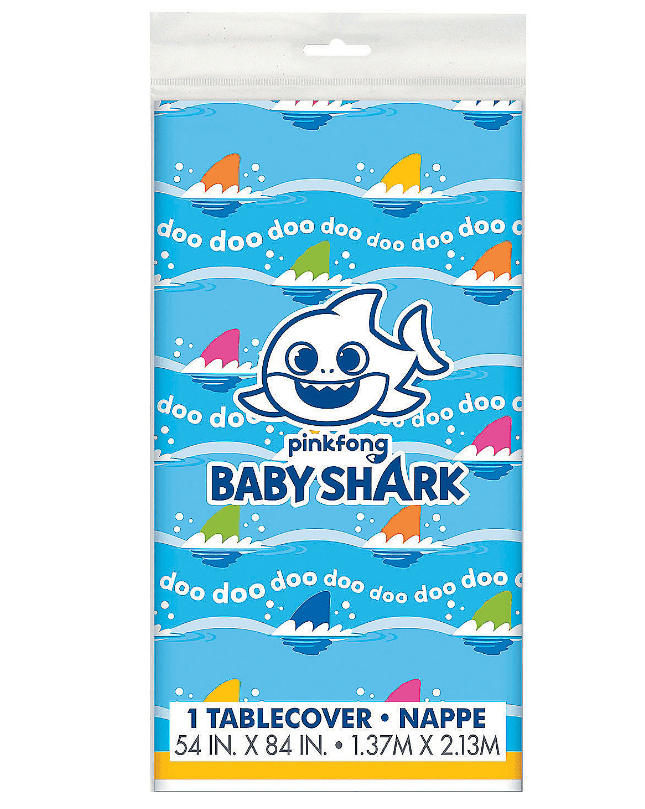 Baby Shark Plastic Tablecloth