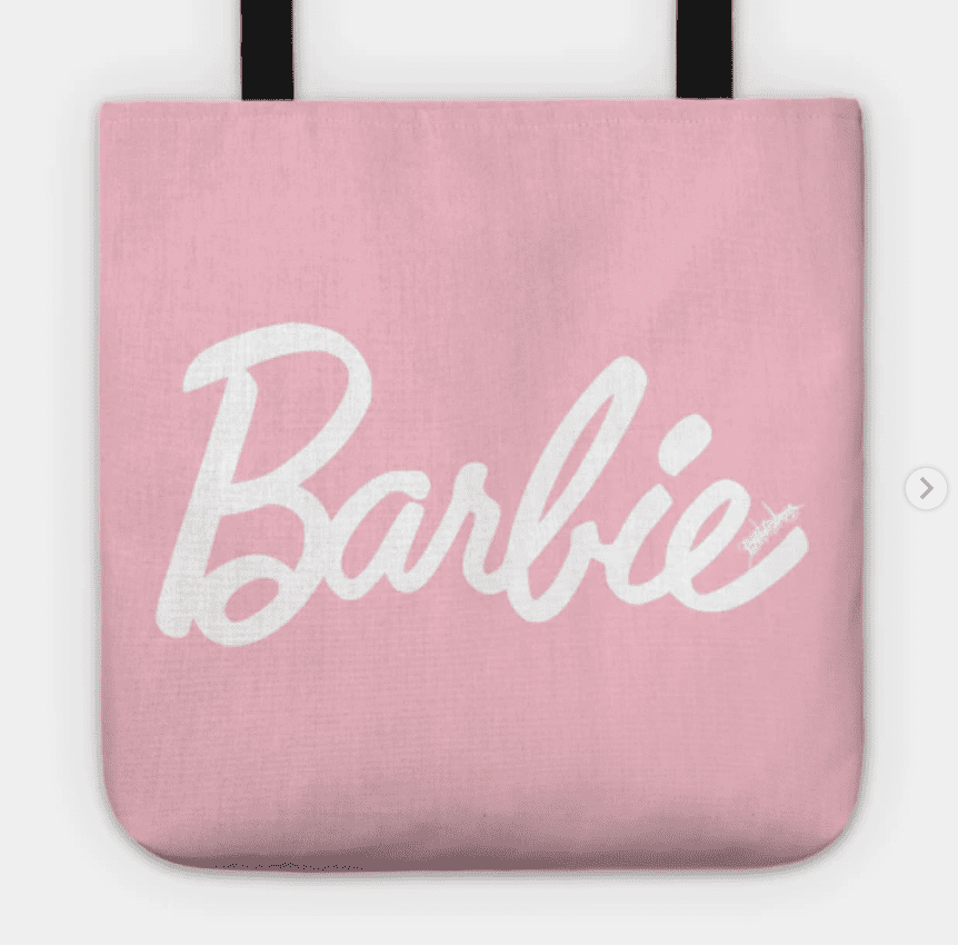 Barbie - White & Pink logo Tote