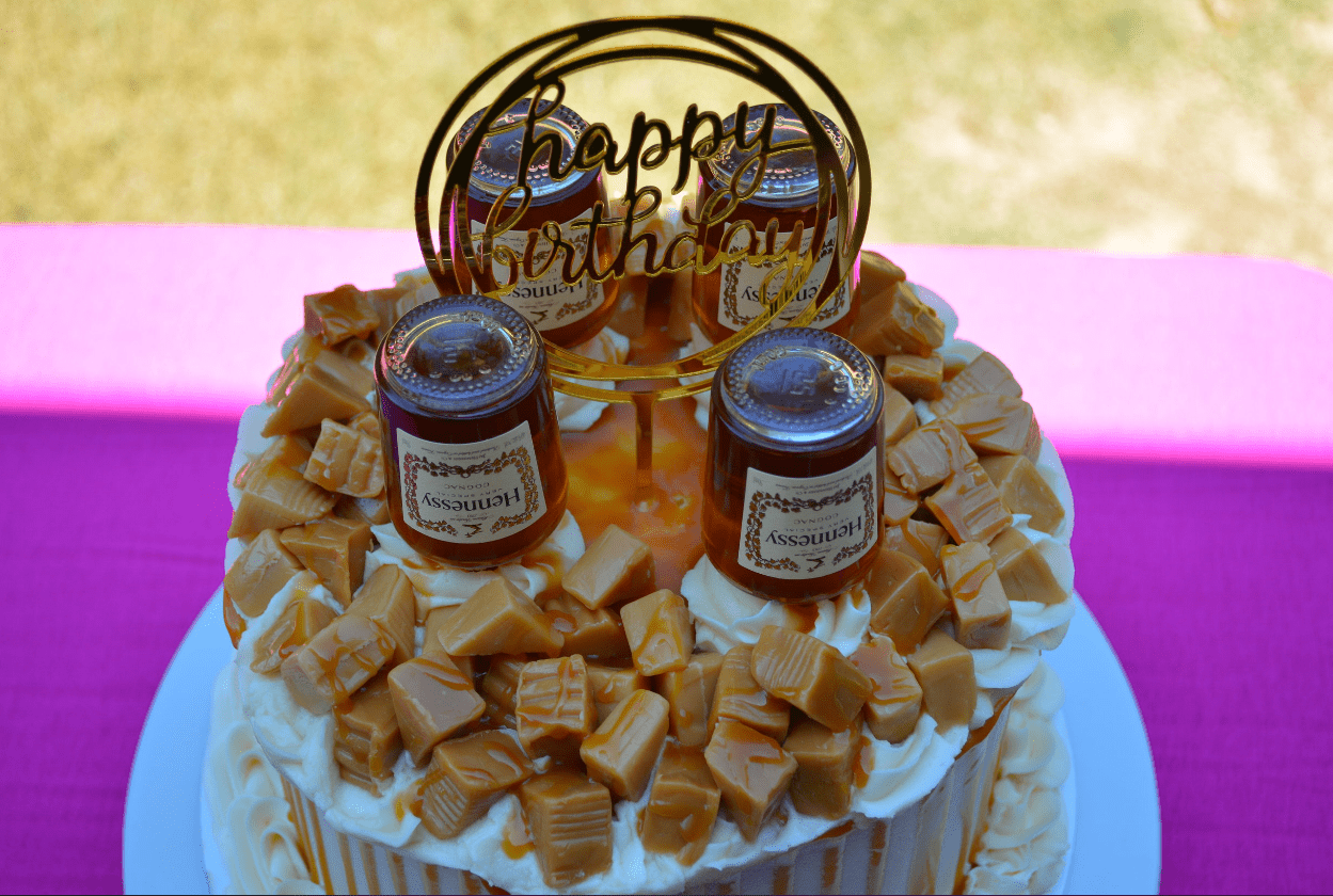 Caramel Hennessy Cake